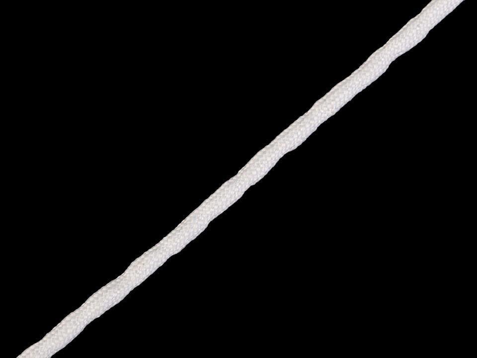 Lead curtain cord 49 g/m, white, 1 m