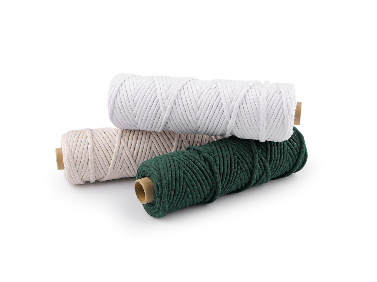 Bavlnená šnúra macrame Ø3 mm rozčesávacia