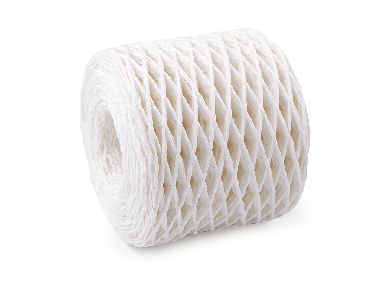 Lýko rafie přírodní, k pletení tašek Ø1,5 mm, střední, 1 bílá