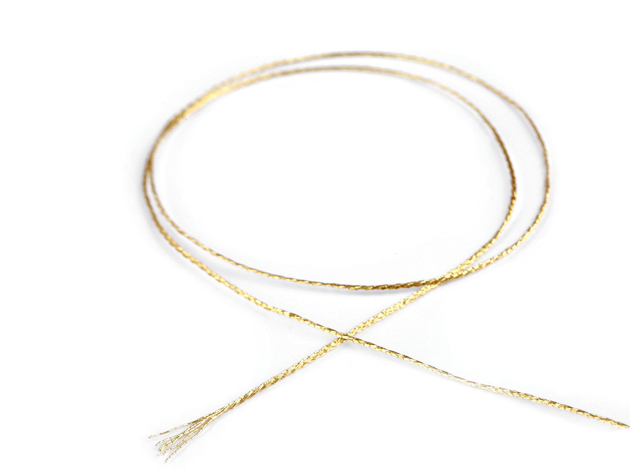 Lurexová šňůra / briliantový motouz Ø0,3 mm vánoční, malé, 2 zlatá