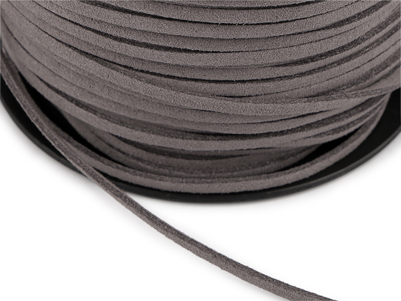 Řemínek imitace kůže šíře 3 mm, velké, 4 černá