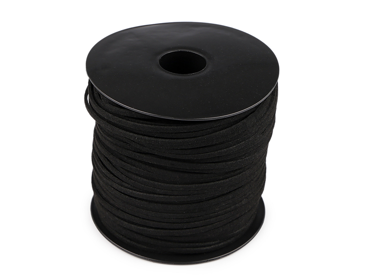 Řemínek imitace kůže šíře 3 mm, velké, 4 černá