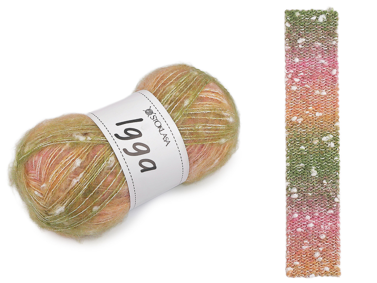 Pletací příze Igga 100 g, střední, 9 (010) modrá tyrkys