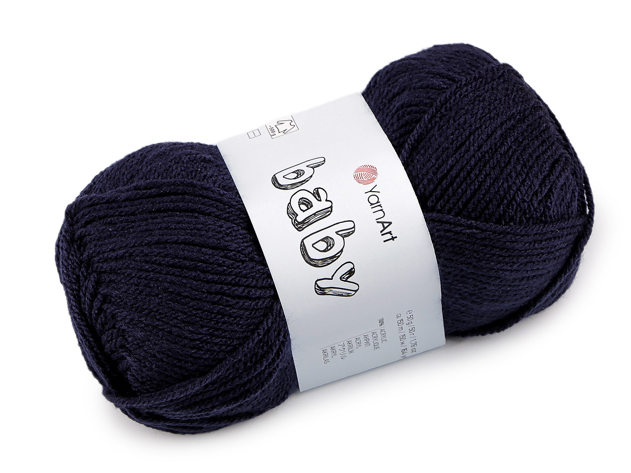 Pletací příze Baby 50 g, střední, 11 (600) modrá jemná