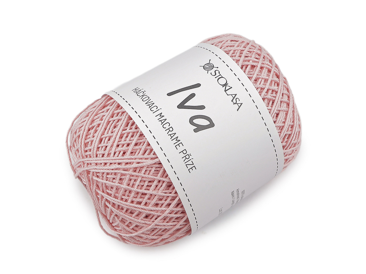 Háčkovací příze macrame Iva na tašky 75 g, střední, 4 červená
