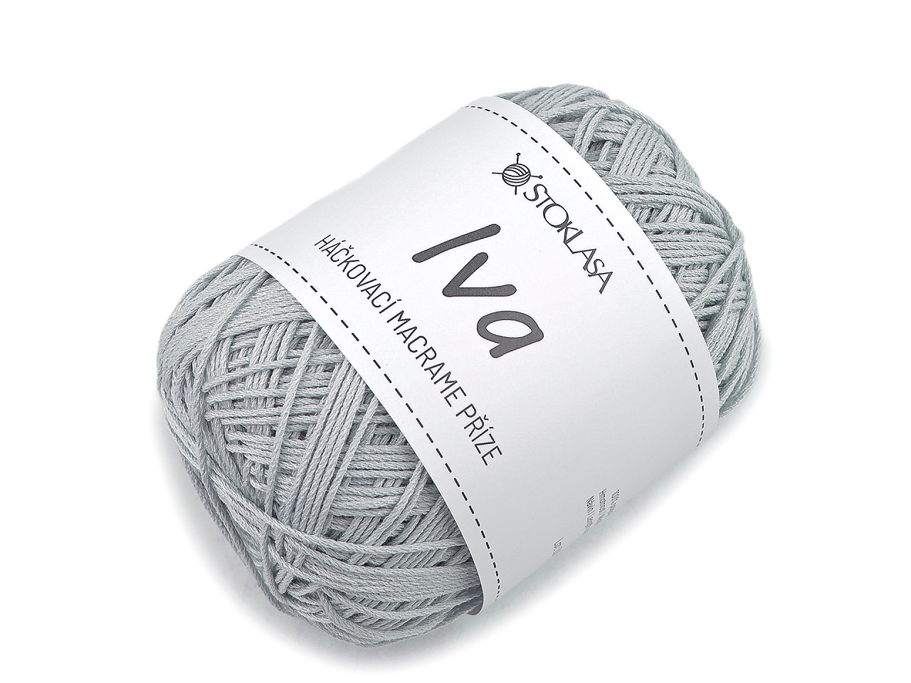 Háčkovací příze macrame Iva na tašky 75 g, střední, 4 červená