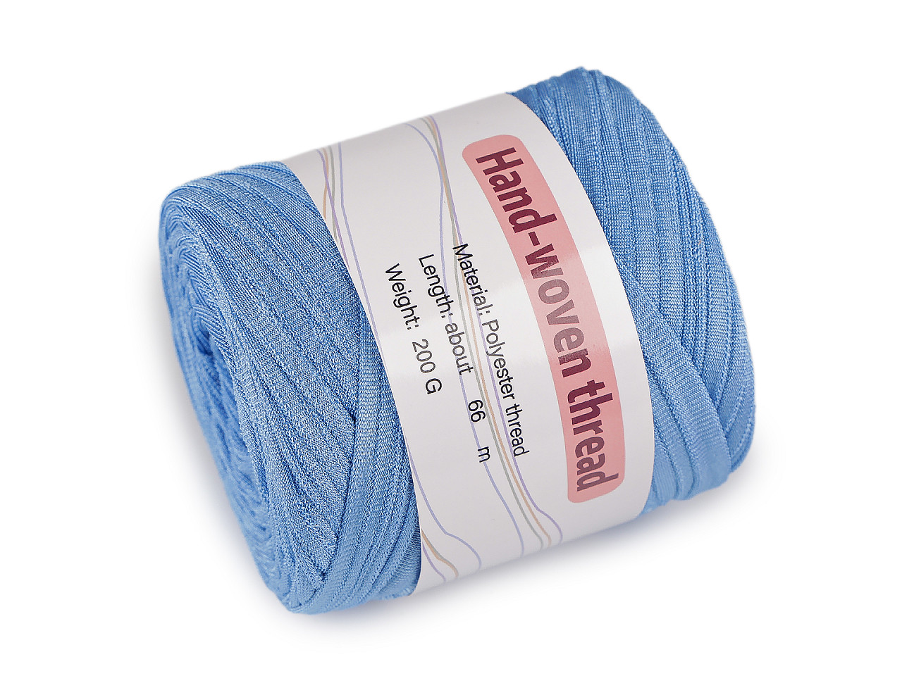 Špagety / příze lesklá 200 g, střední, 3 červená