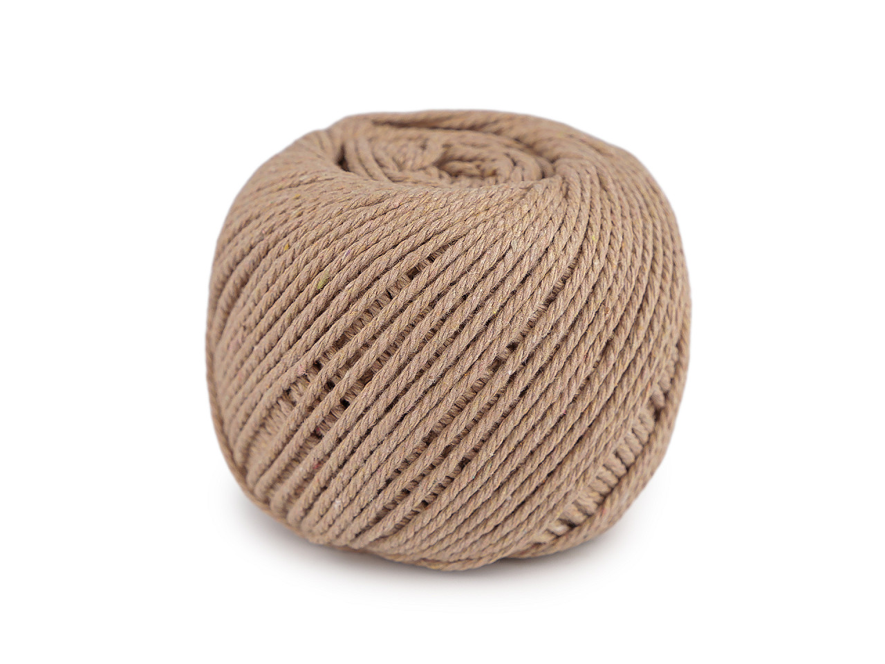 Příze macrame háčkovací 100 g, střední, 1 režná světlá