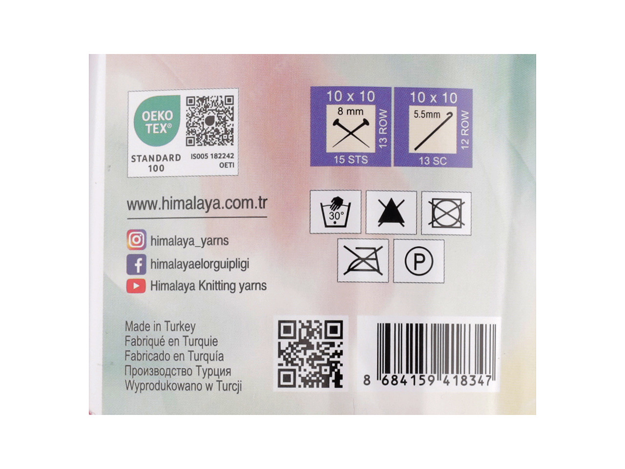 Pletací příze Himalaya Panco 100 g, střední, 8 (62606) modrá tmavá zelená