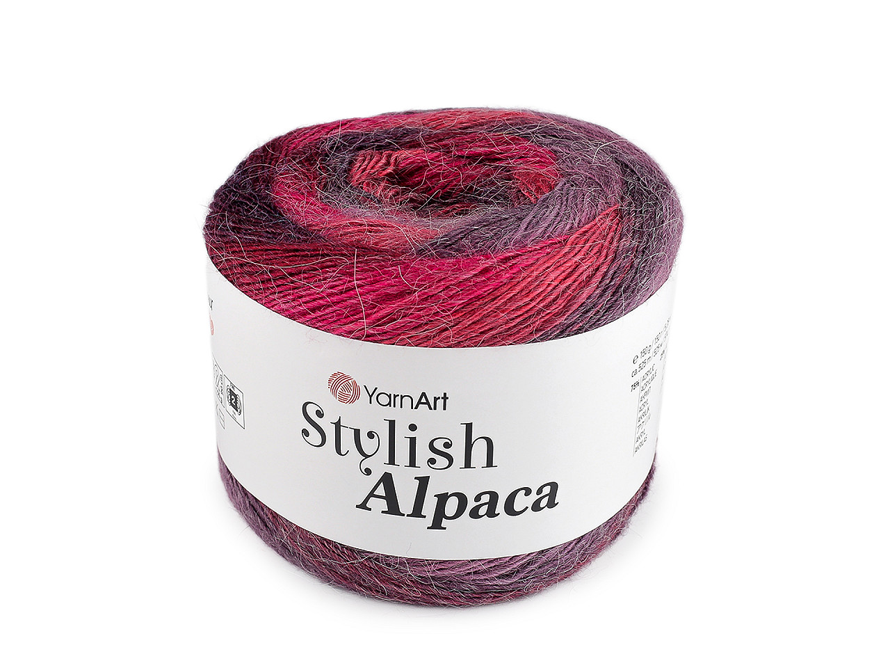 Pletací příze Stylish Alpaca 150 g, střední, 1 (7701) lososová tmavá