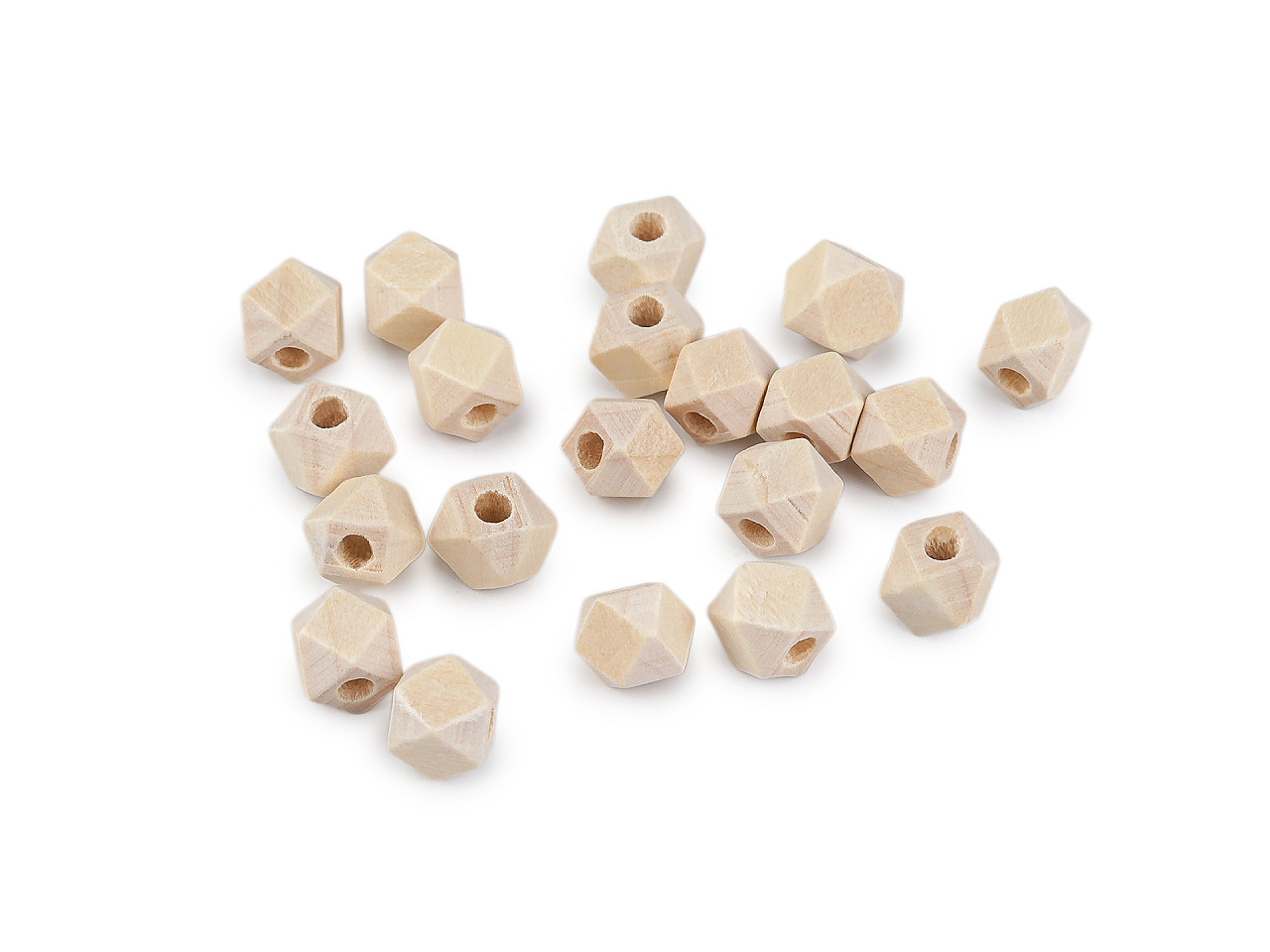 Drevené korálky nelakované 8x8 mm