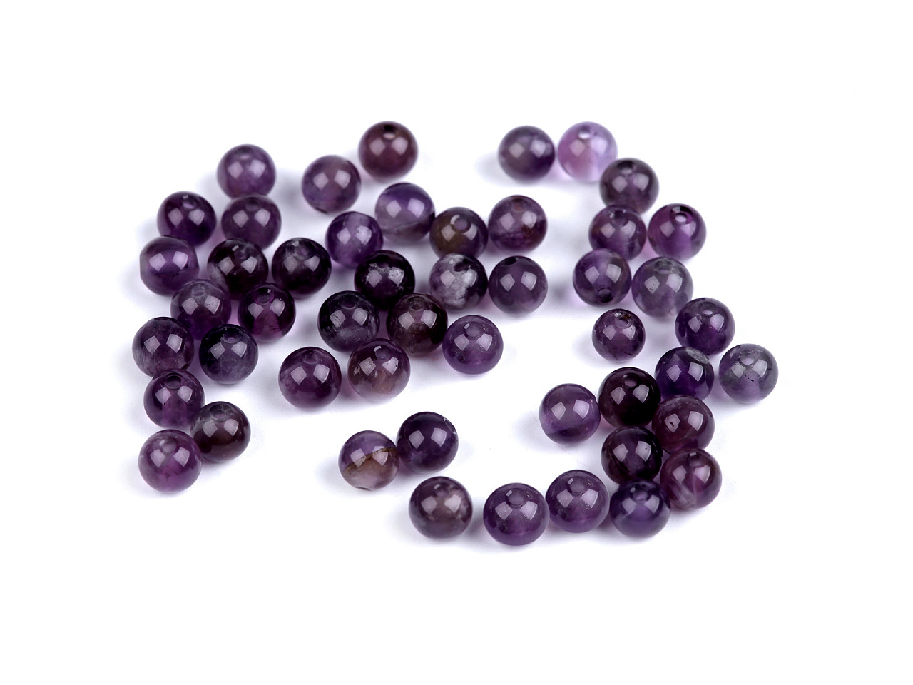Minerálne korálky Ametyst Ø4 mm