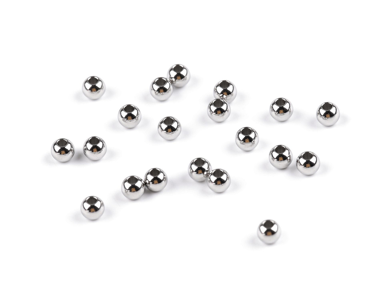 Korálky z nerezovej ocele Ø4 mm
