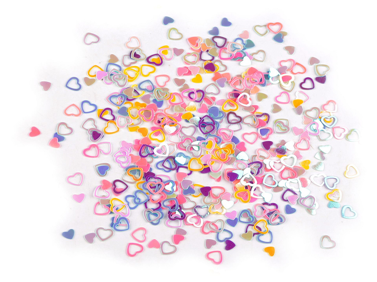 Konfety srdce - na párty, svatbu, oslavu, malé, 1 mix AB