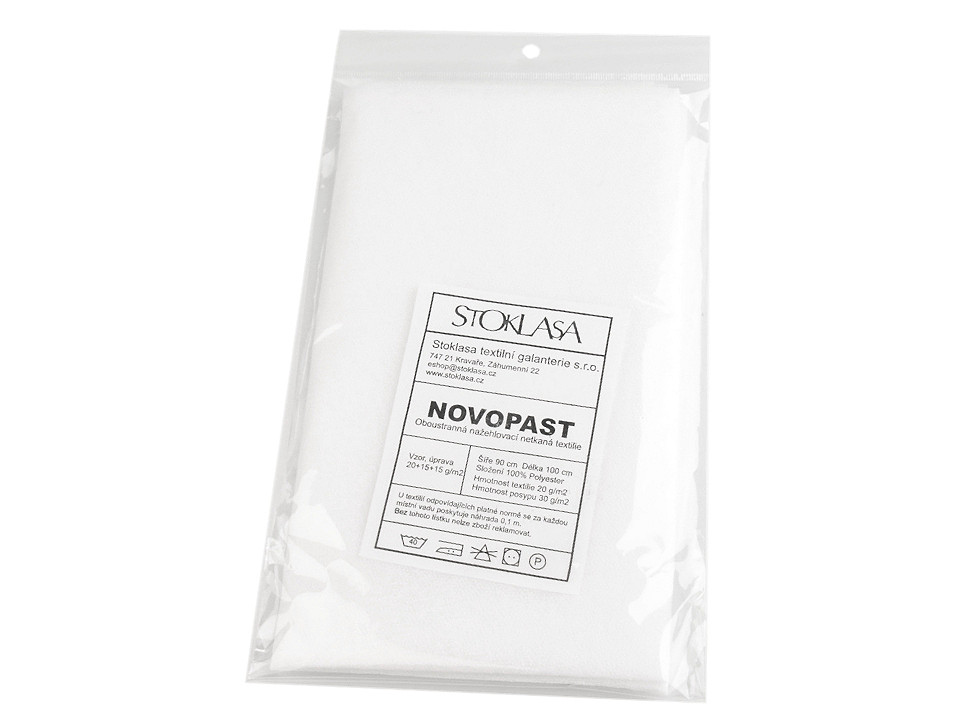 Vlizelín nažehľovací Novopast 20-80 g/m²