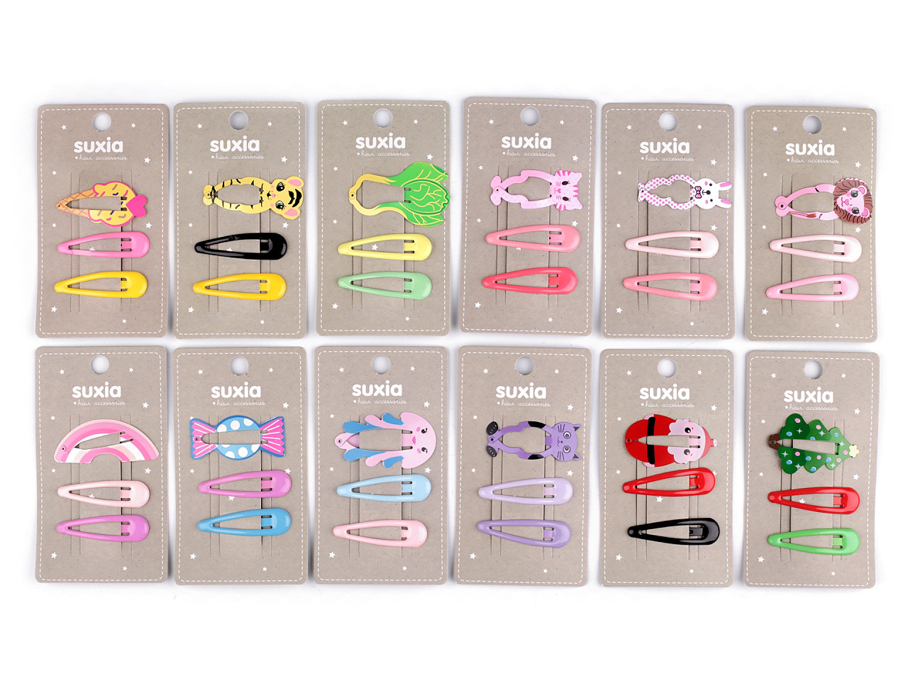 Sponka do vlasů pukačka, malé, 1 mix zmrzlina