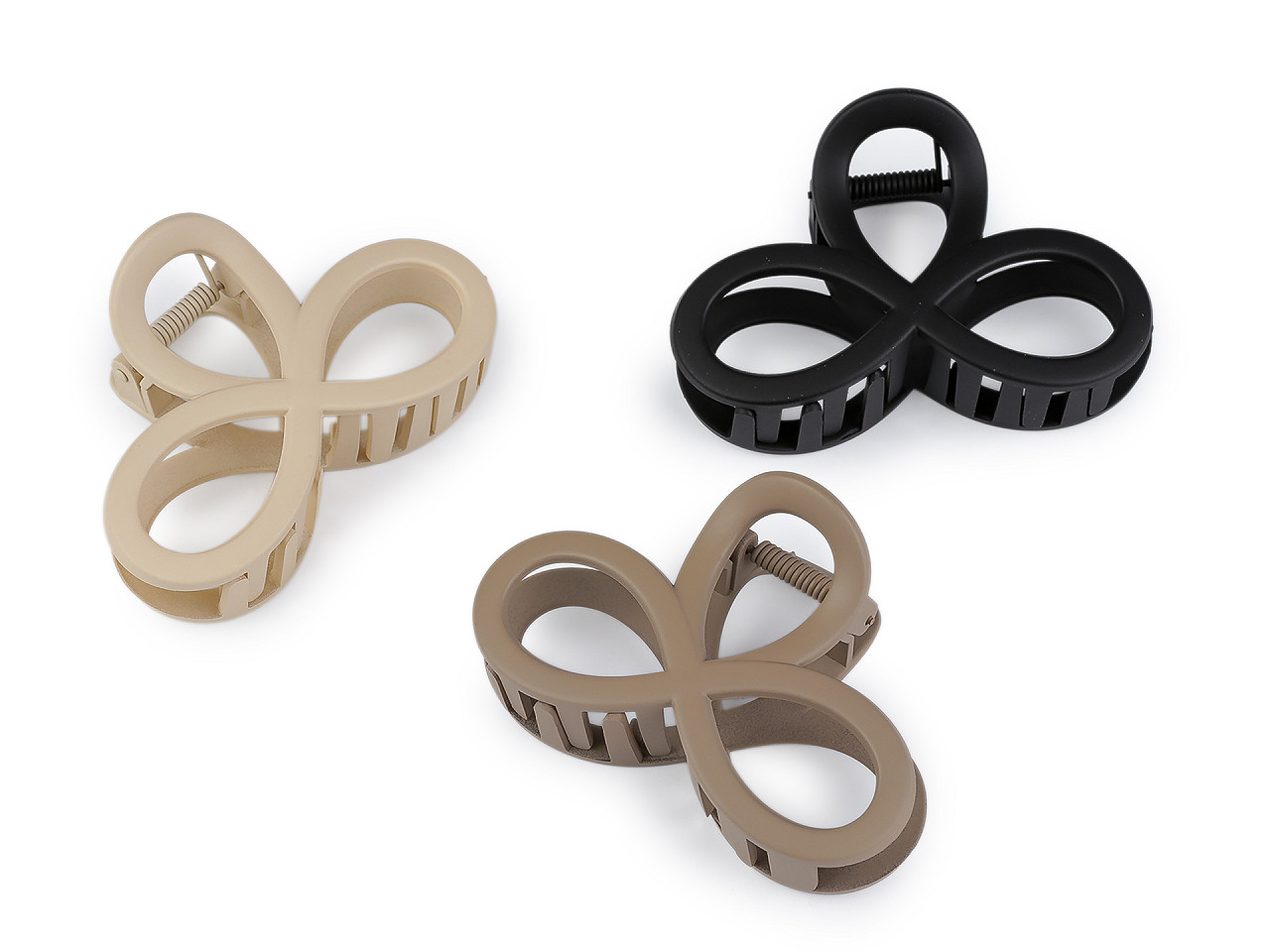 Skřipec do vlasů, malé, 14 béžová