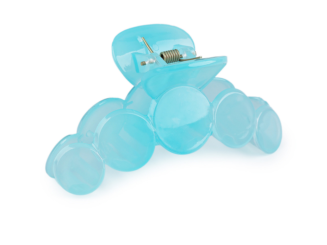 Skřipec do vlasů, malé, 10 bílá mléčná