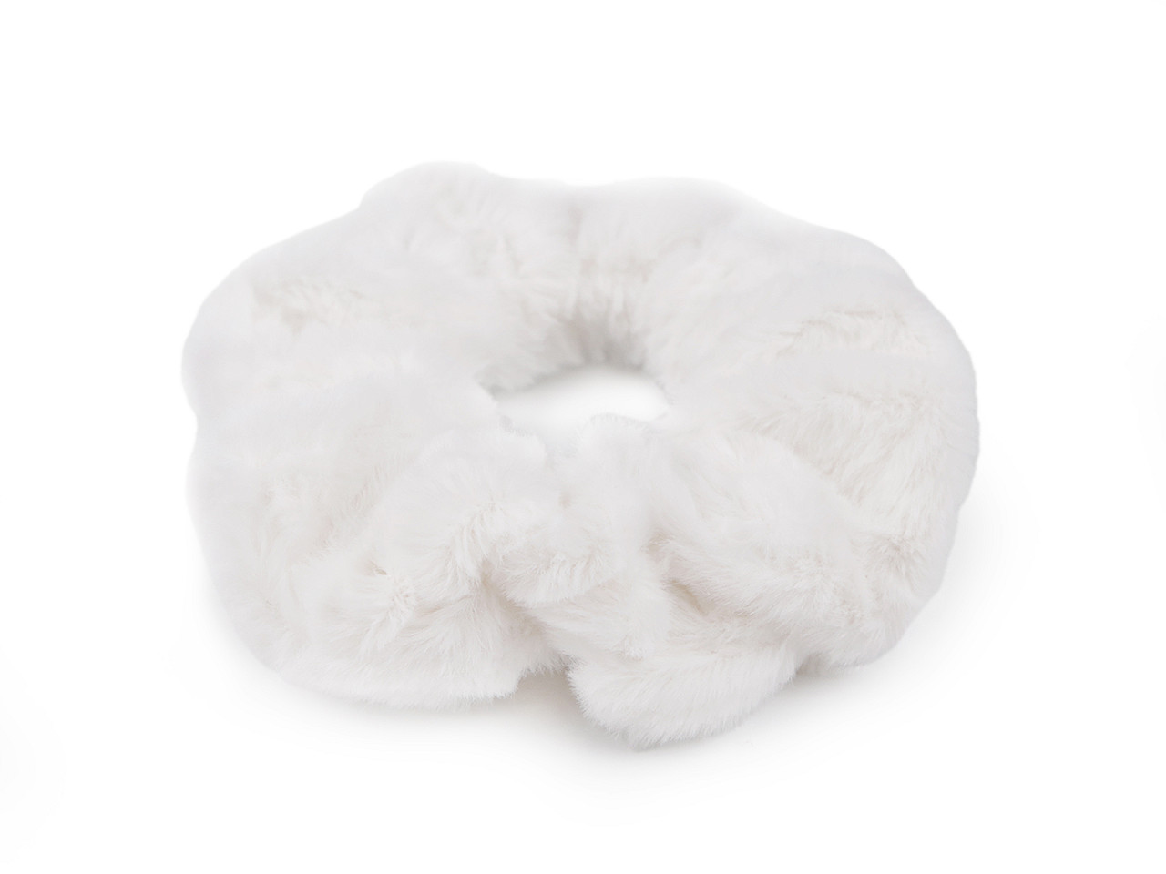 Gumička do vlasů minky, střední, 4 červená