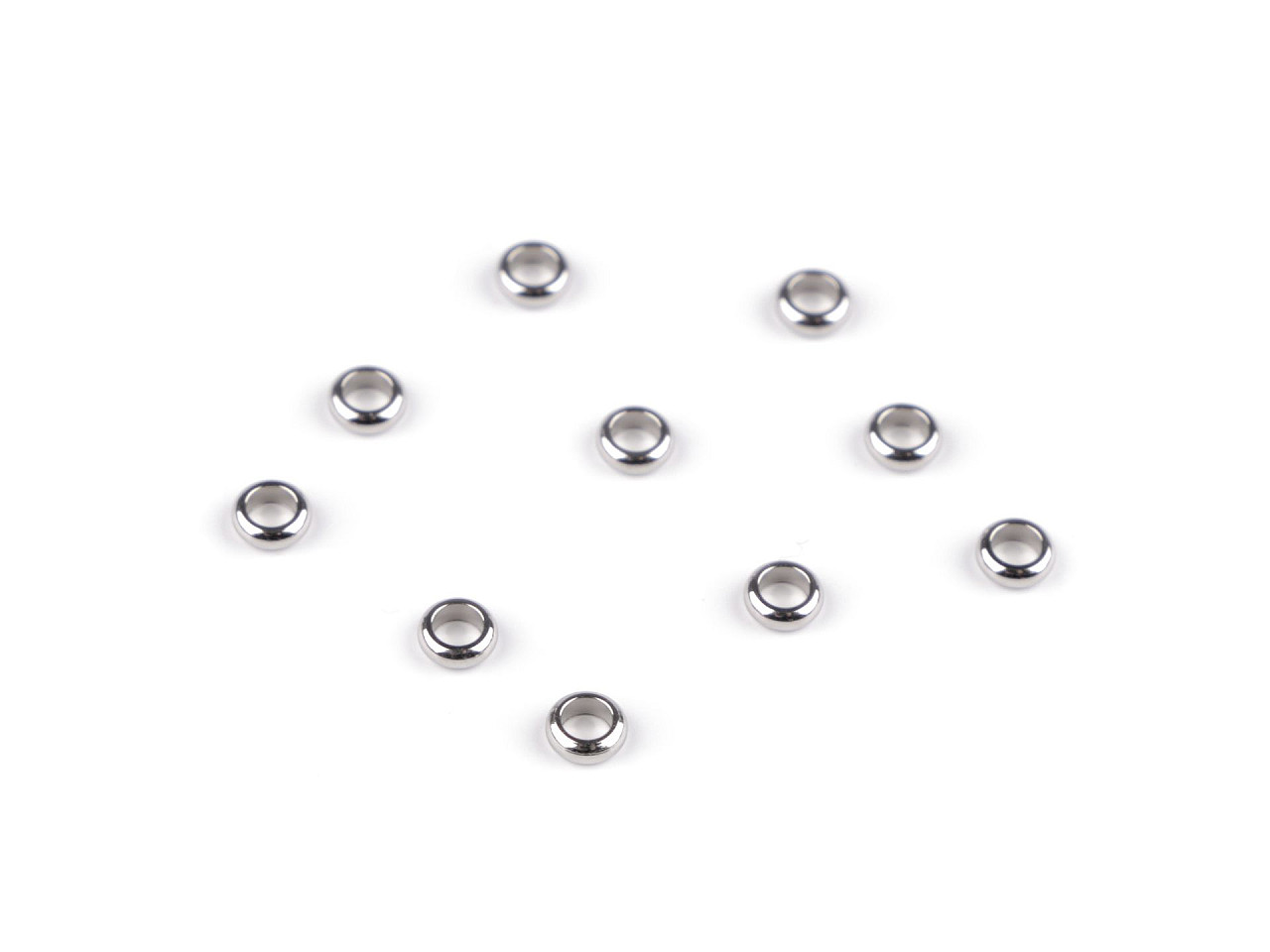 Rondelka / ozdobný diel z nerezovej ocele Ø4; 6 mm