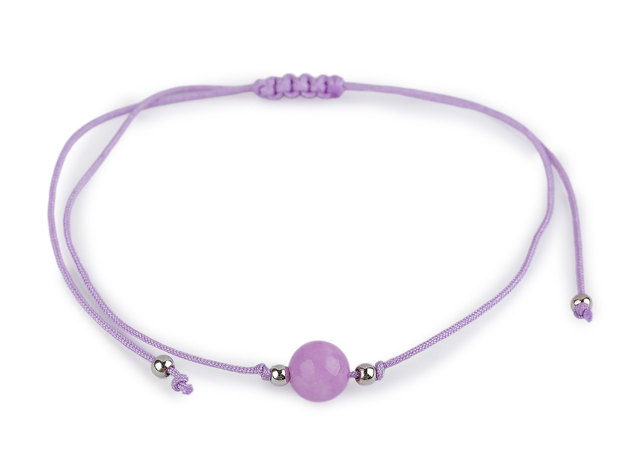 Náramek shamballa minerální korálek, velké, mix variant