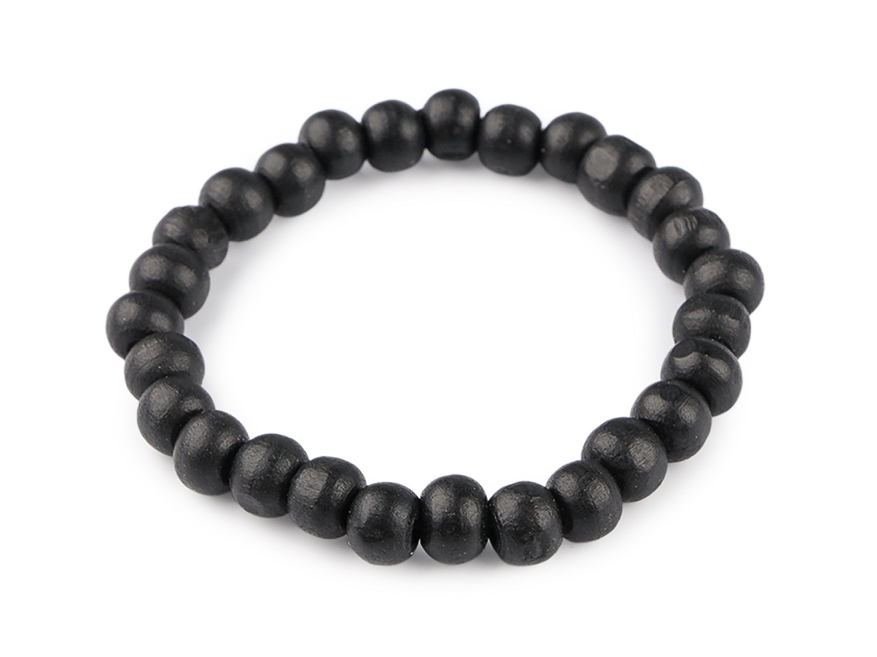 Náramek dřevěný unisex, malé, 2 černá