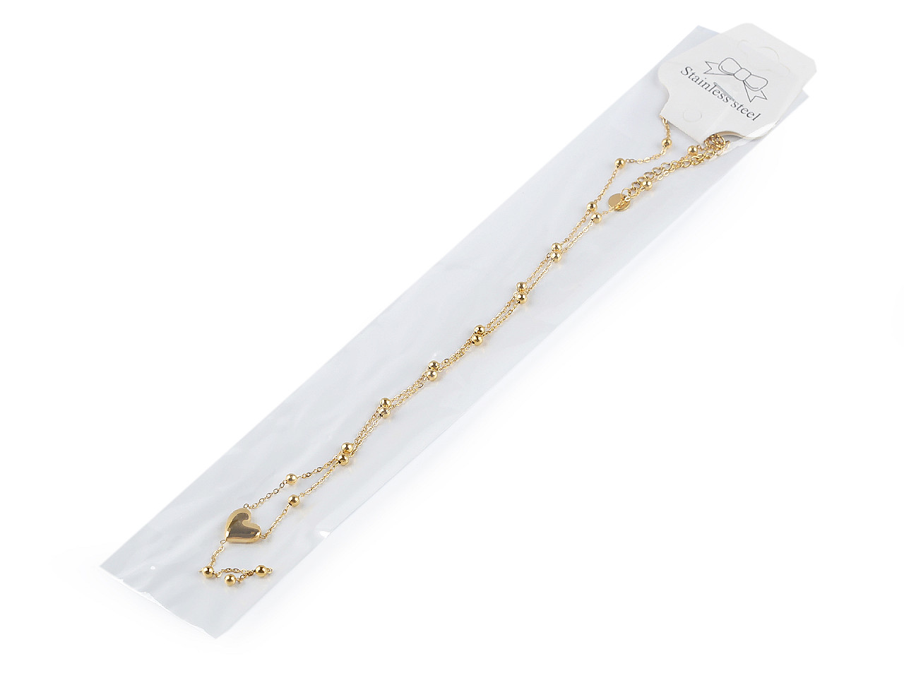 Náhrdelník z nerezovej ocele srdce