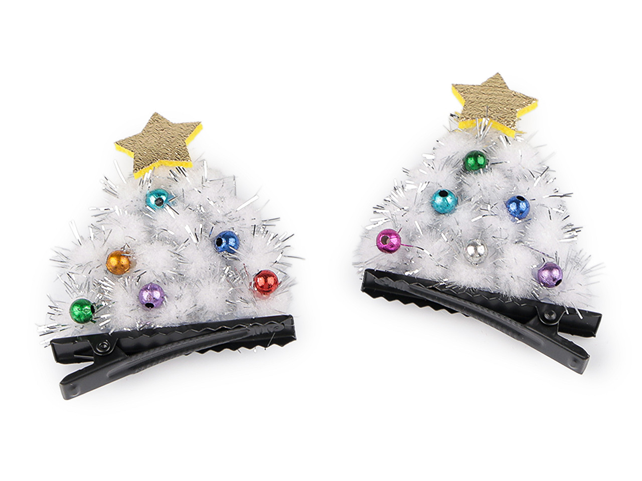 Párty sponky do vlasov vianočný stromček