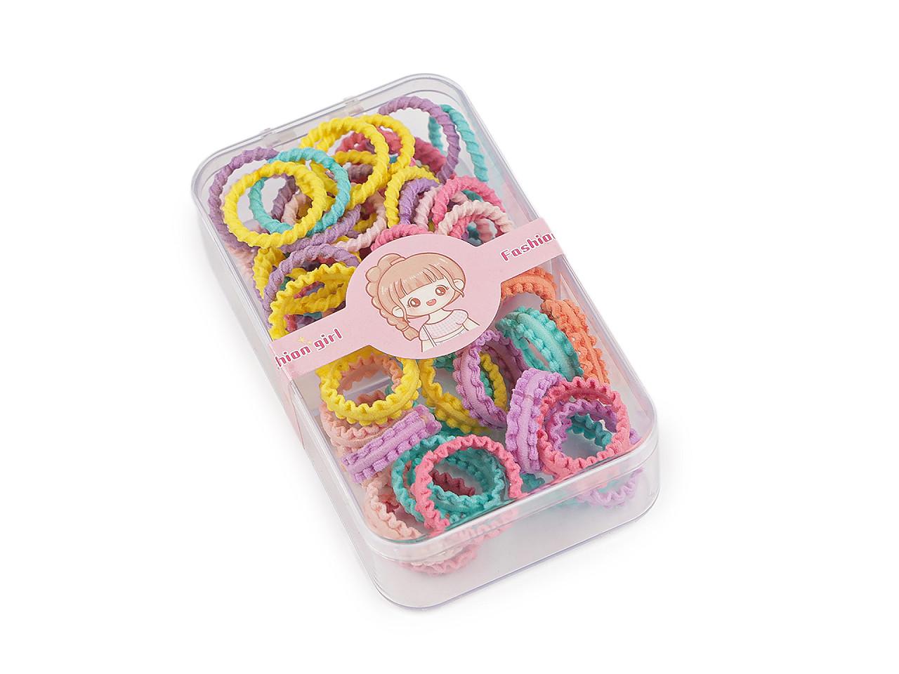 Gumičky do vlasů v boxu, malé, 2 mix