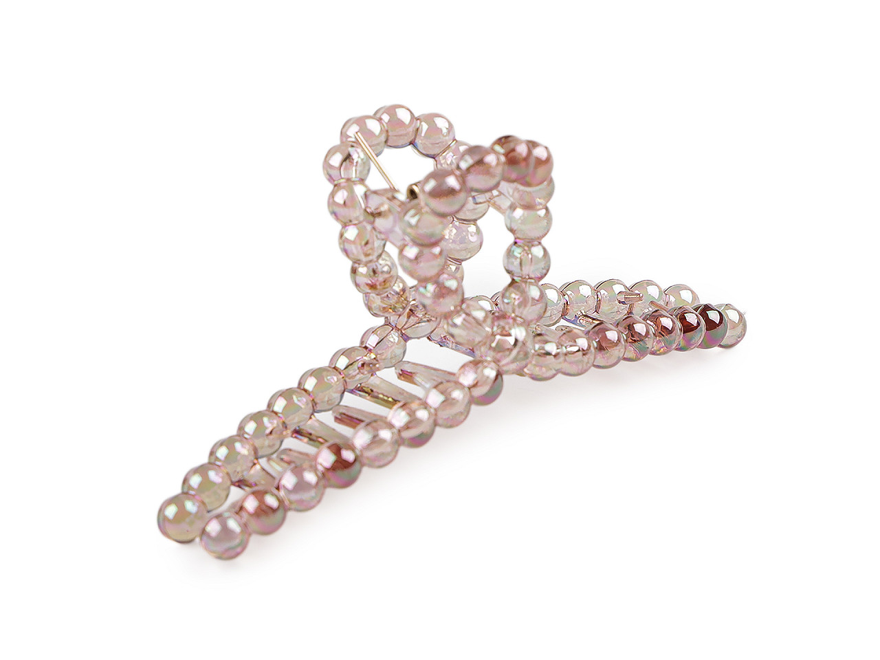 Skřipec do vlasů, malé, 2 pudrová AB