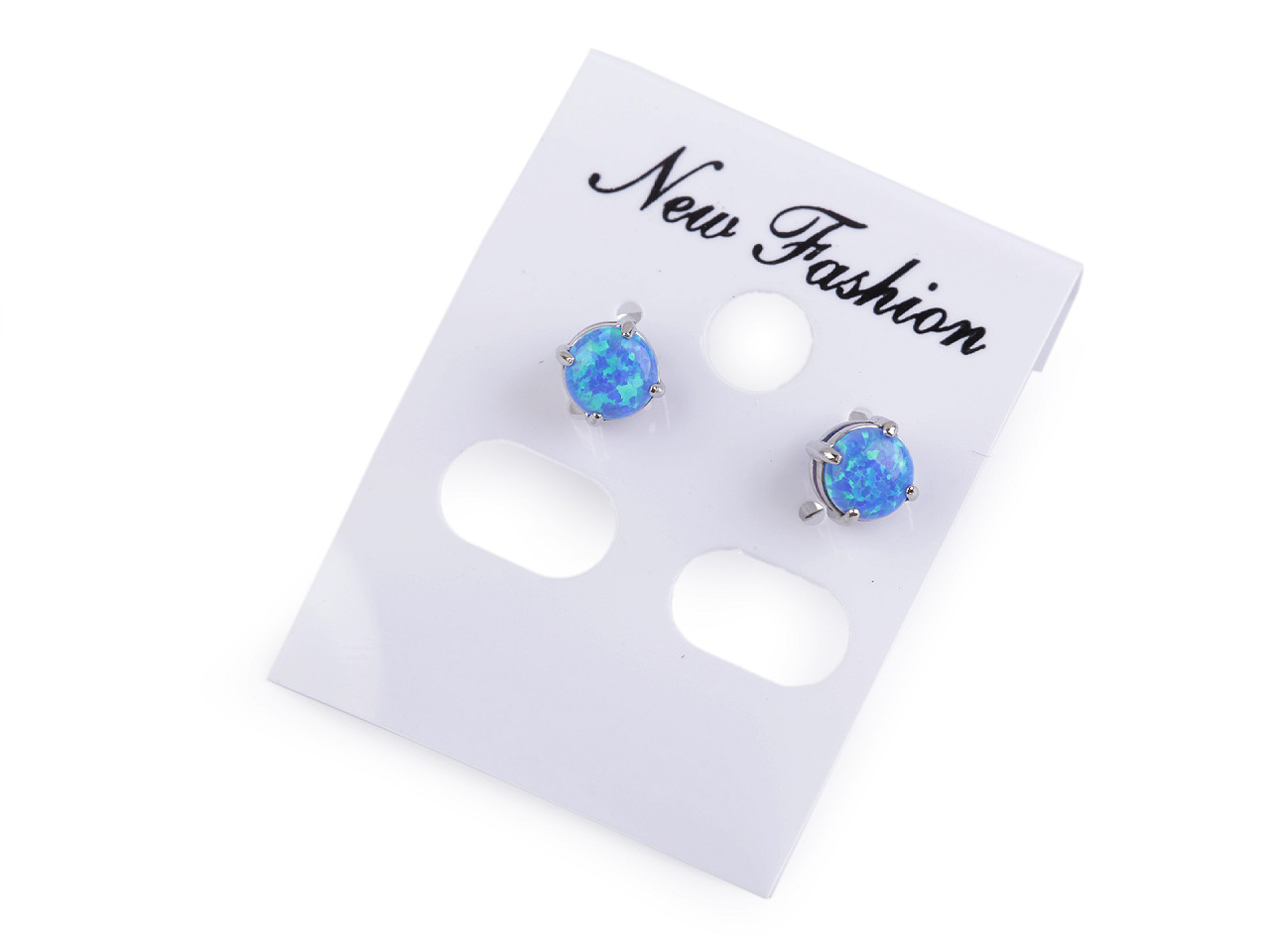 Náušnice opálové z nerezovej ocele