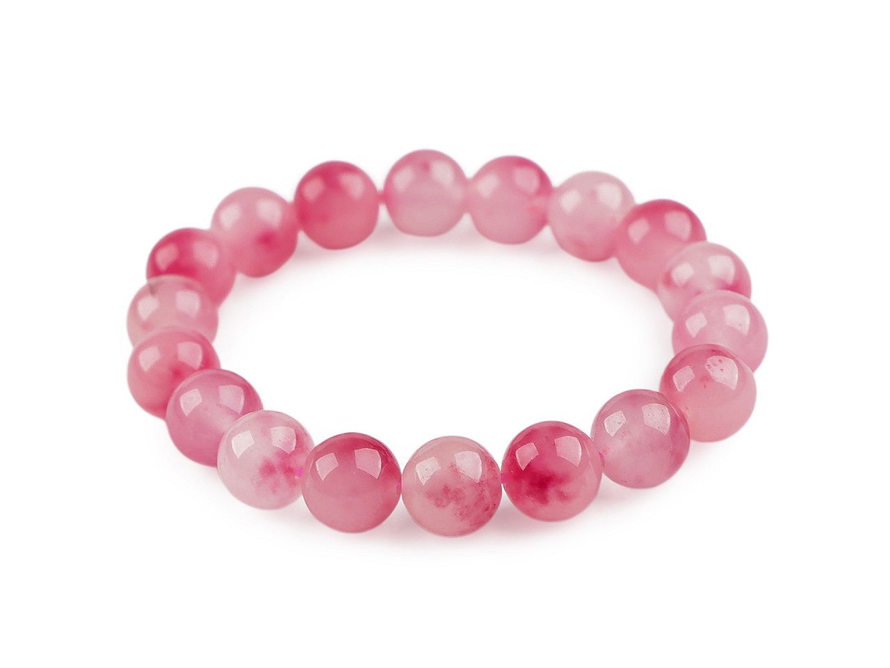 Náramok pružný zo sklenených korálikov