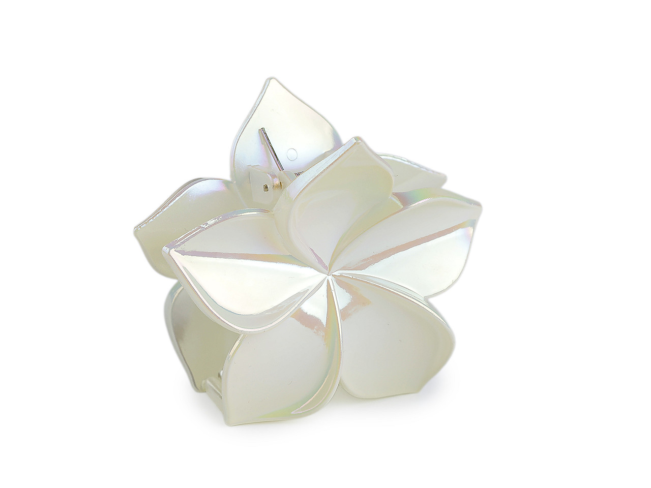 Skřipec do vlasů květ, střední, 6 modrá andělská