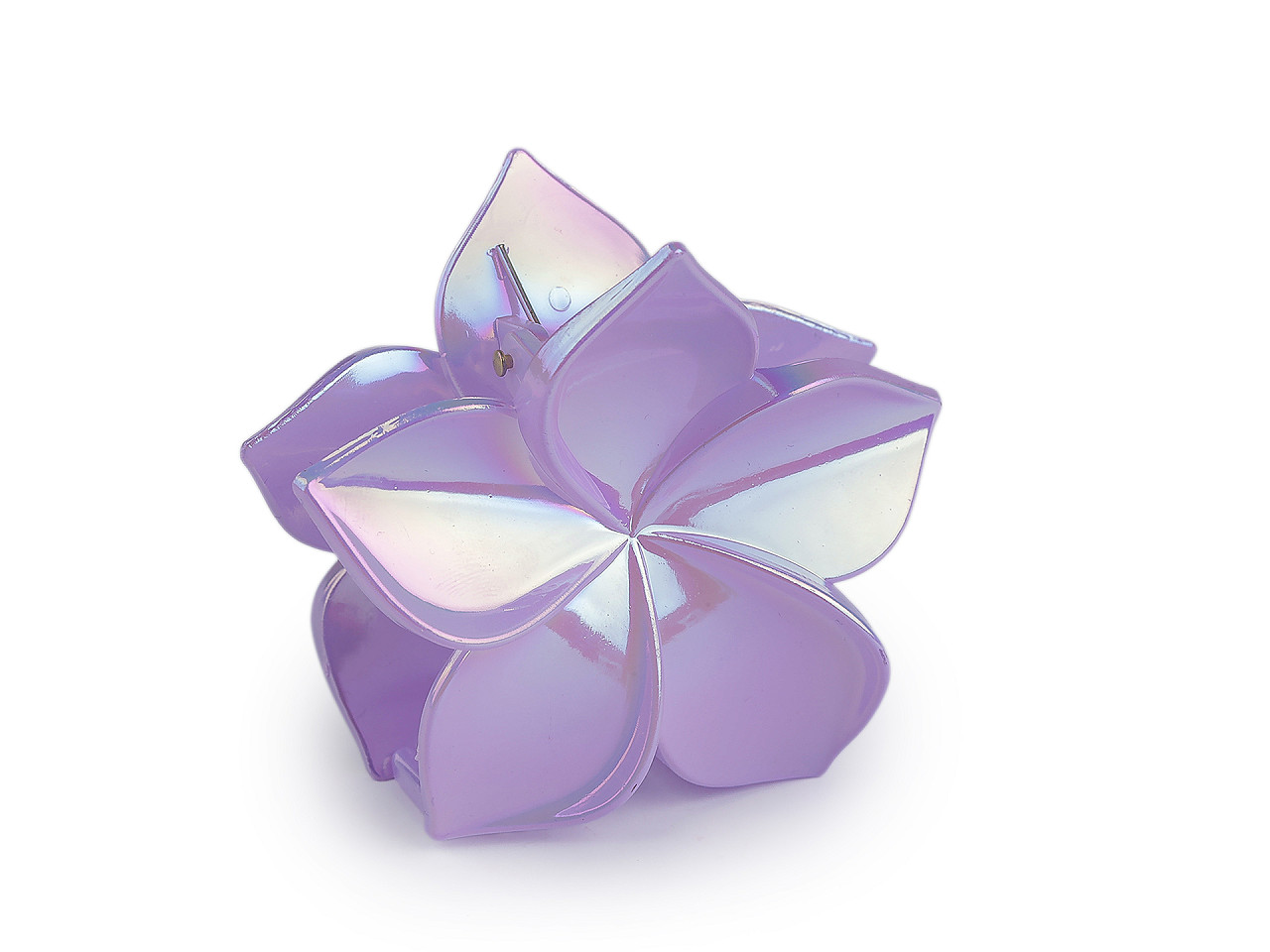 Skřipec do vlasů květ, střední, 6 modrá andělská