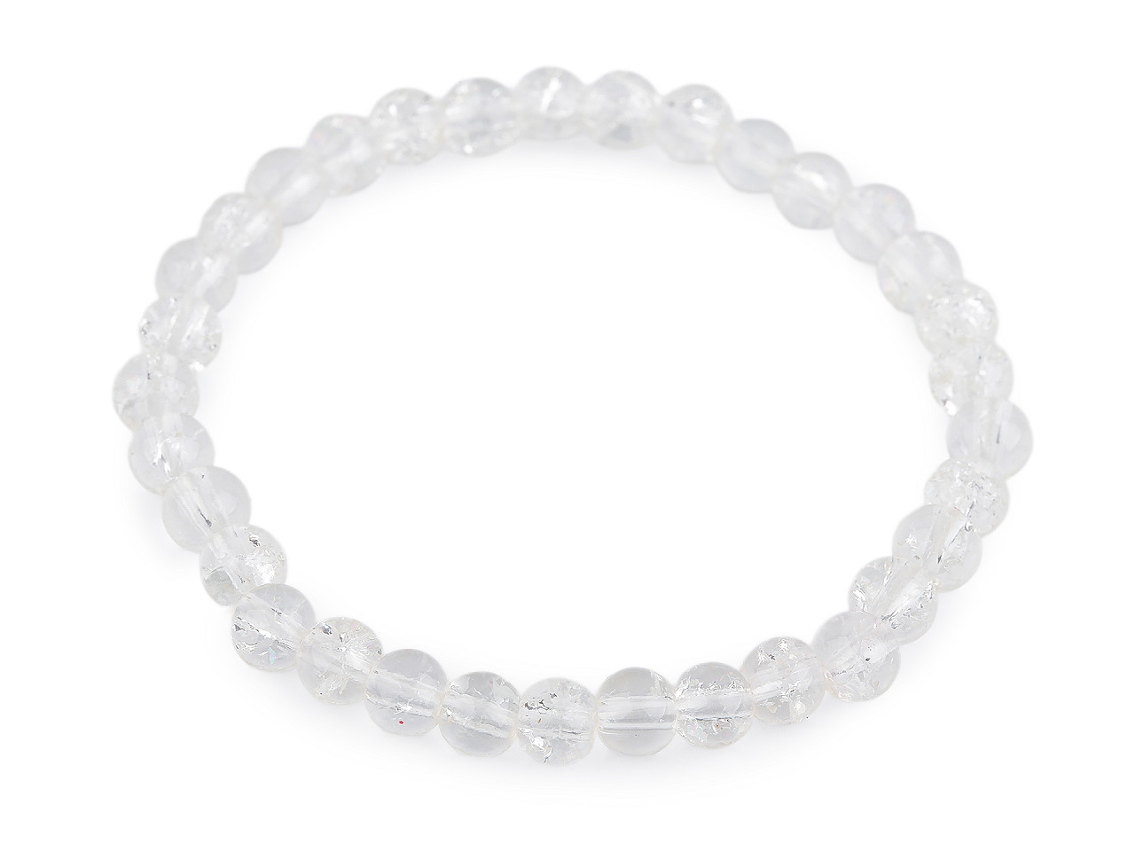 Náramok pružný zo sklenených korálikov