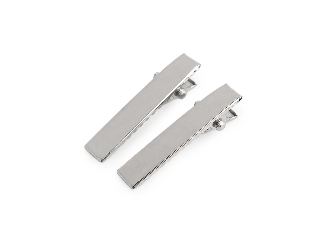 Sponky do vlasů / polotovar k dalšímu zdobení, velké, 2 40 mm platina
