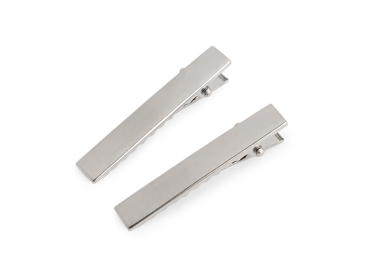 Sponky do vlasů / polotovar k dalšímu zdobení, velké, 2 40 mm platina