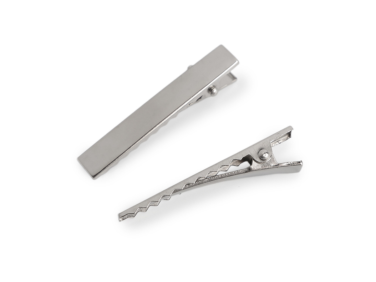 Sponky do vlasů / polotovar k dalšímu zdobení, velké, 2 40 mm platina