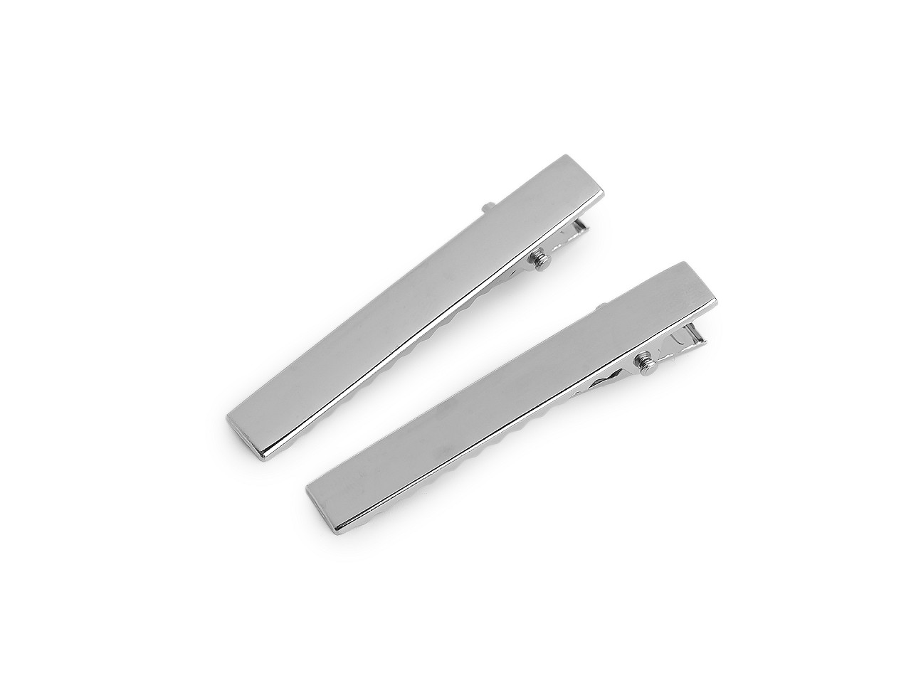 Sponky do vlasů / polotovar k dalšímu zdobení, velké, 3 75 mm platina