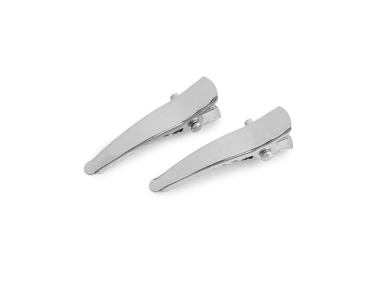 Sponky do vlasů / polotovar k dalšímu zdobení, střední, 3 (45 mm) platina