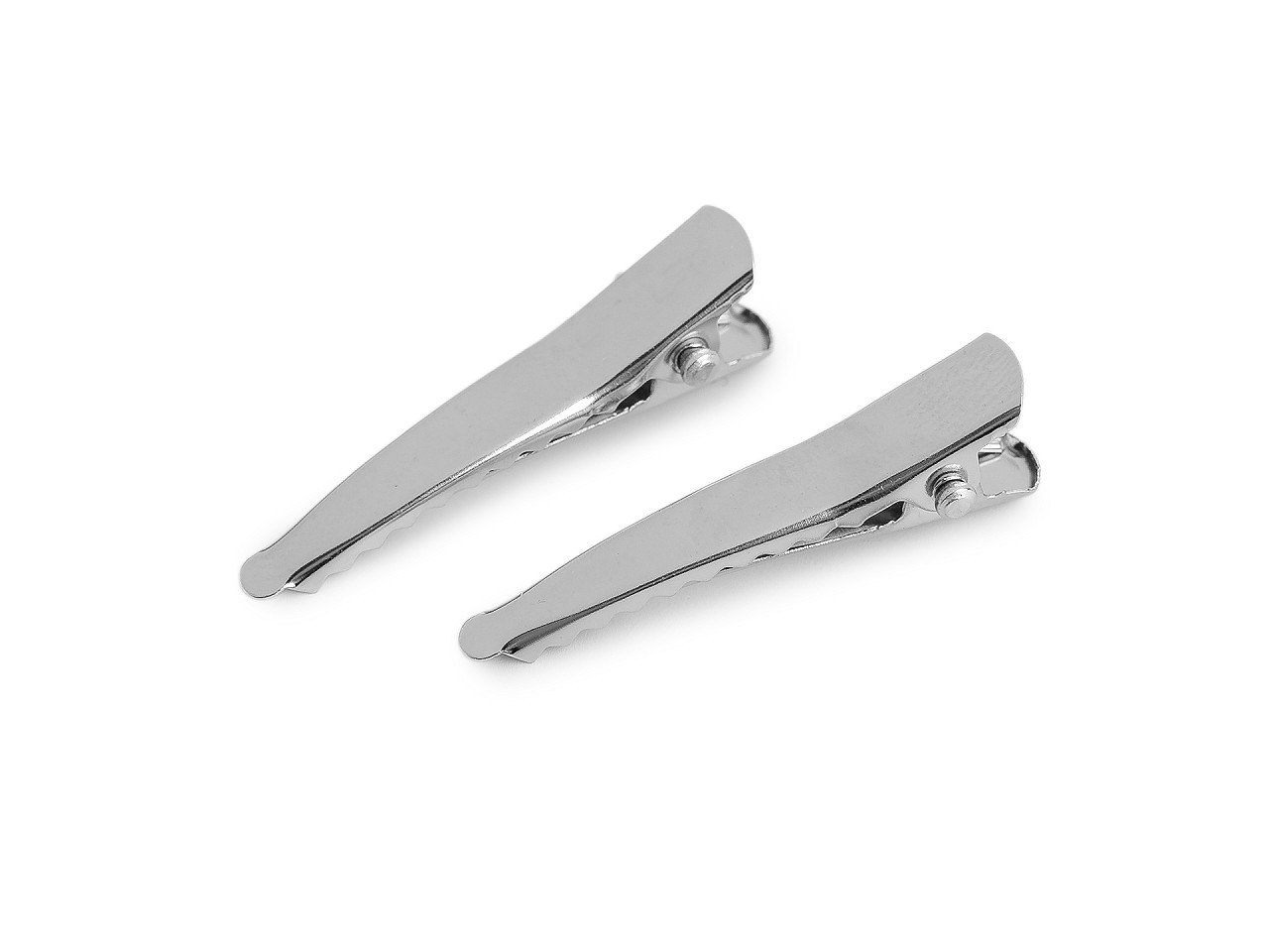 Sponky do vlasů / polotovar k dalšímu zdobení, střední, 1 (30 mm) platina