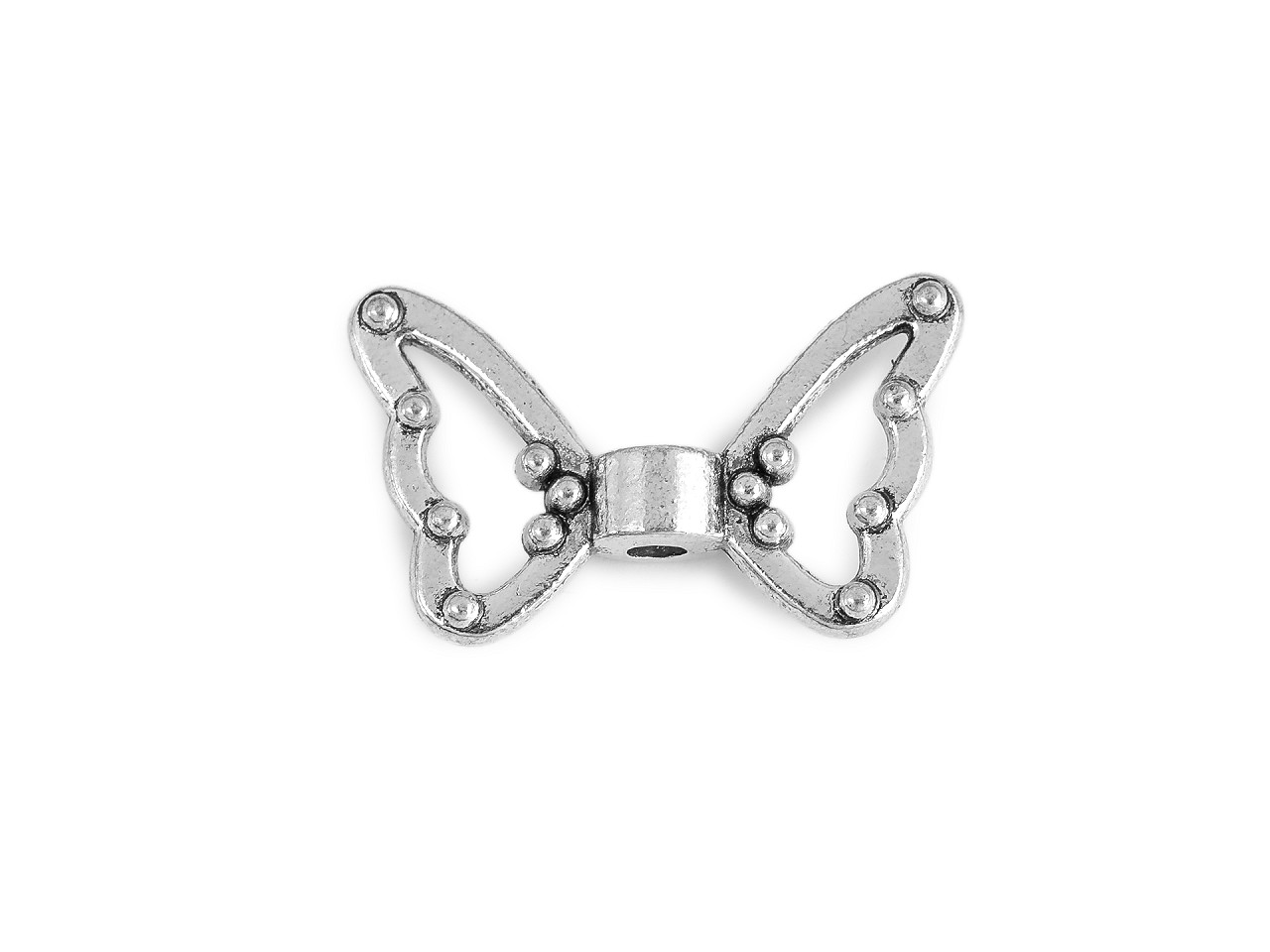 Ozdobný díl křídla 18x11 mm, malé, platina