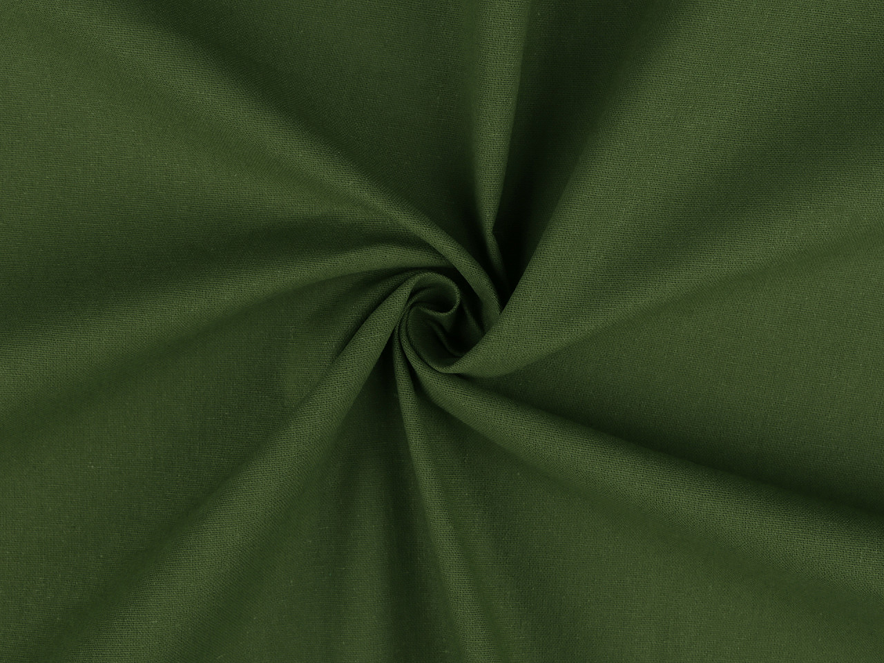 Bavlněná látka / plátno jednobarevná, střední, 26 (30) zelená trávová