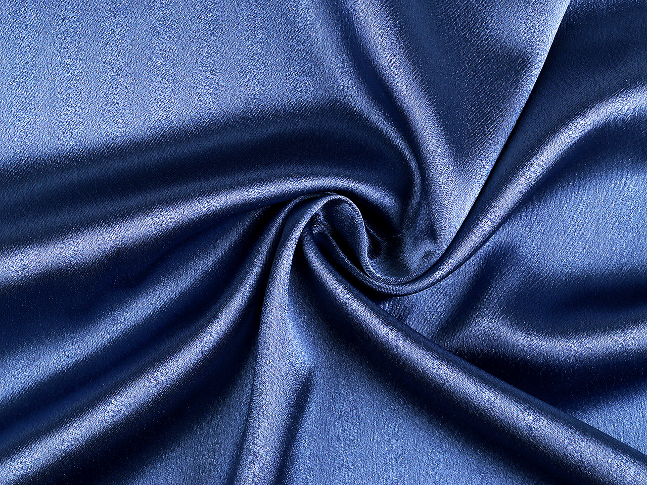 Satén krešovaný metráž, střední, 4 (120) modrá tmavá