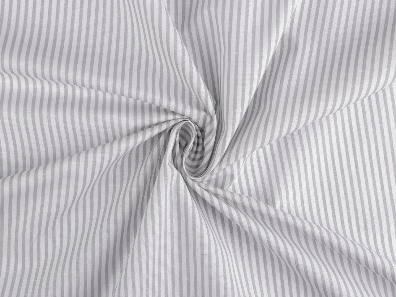 Bavlněná látka / plátno proužek jemný, střední, 4 béžová světlá