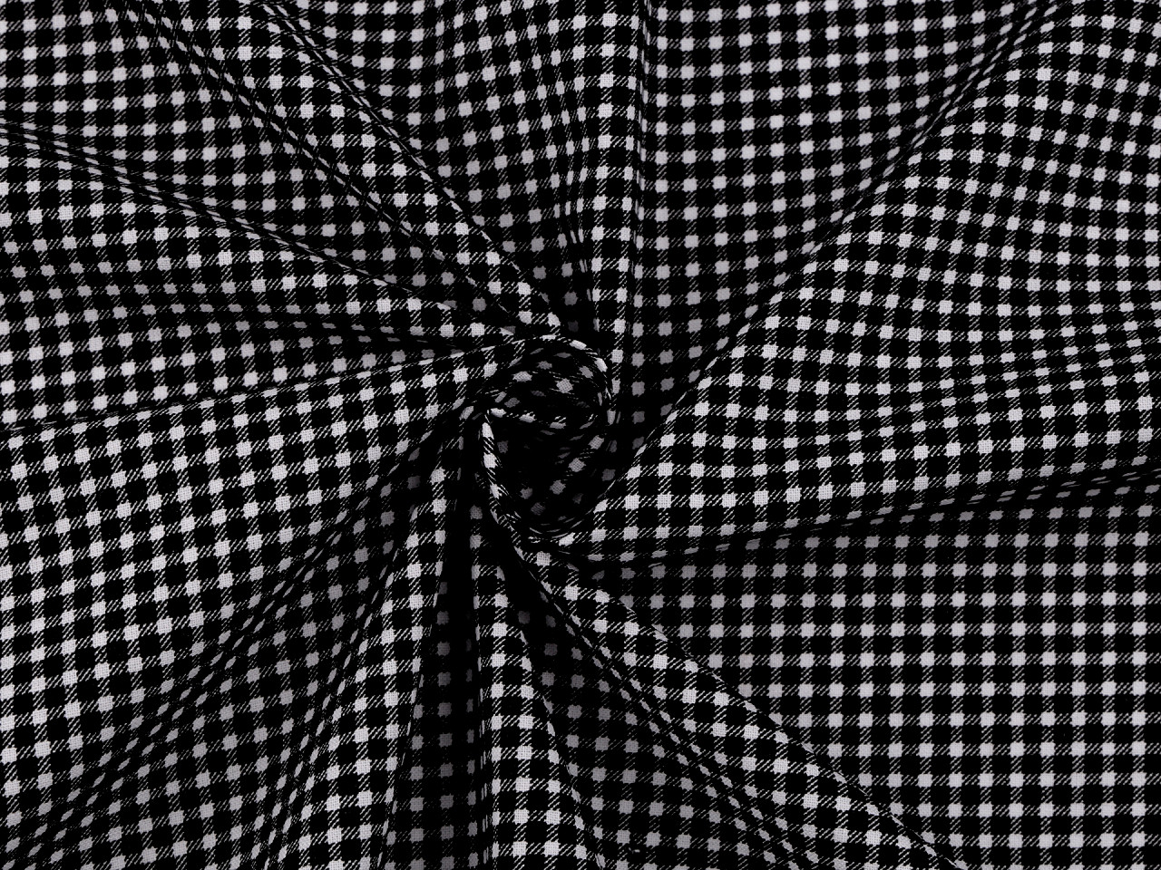 Bavlněná látka / plátno mini káro, střední, 7 (31) červená