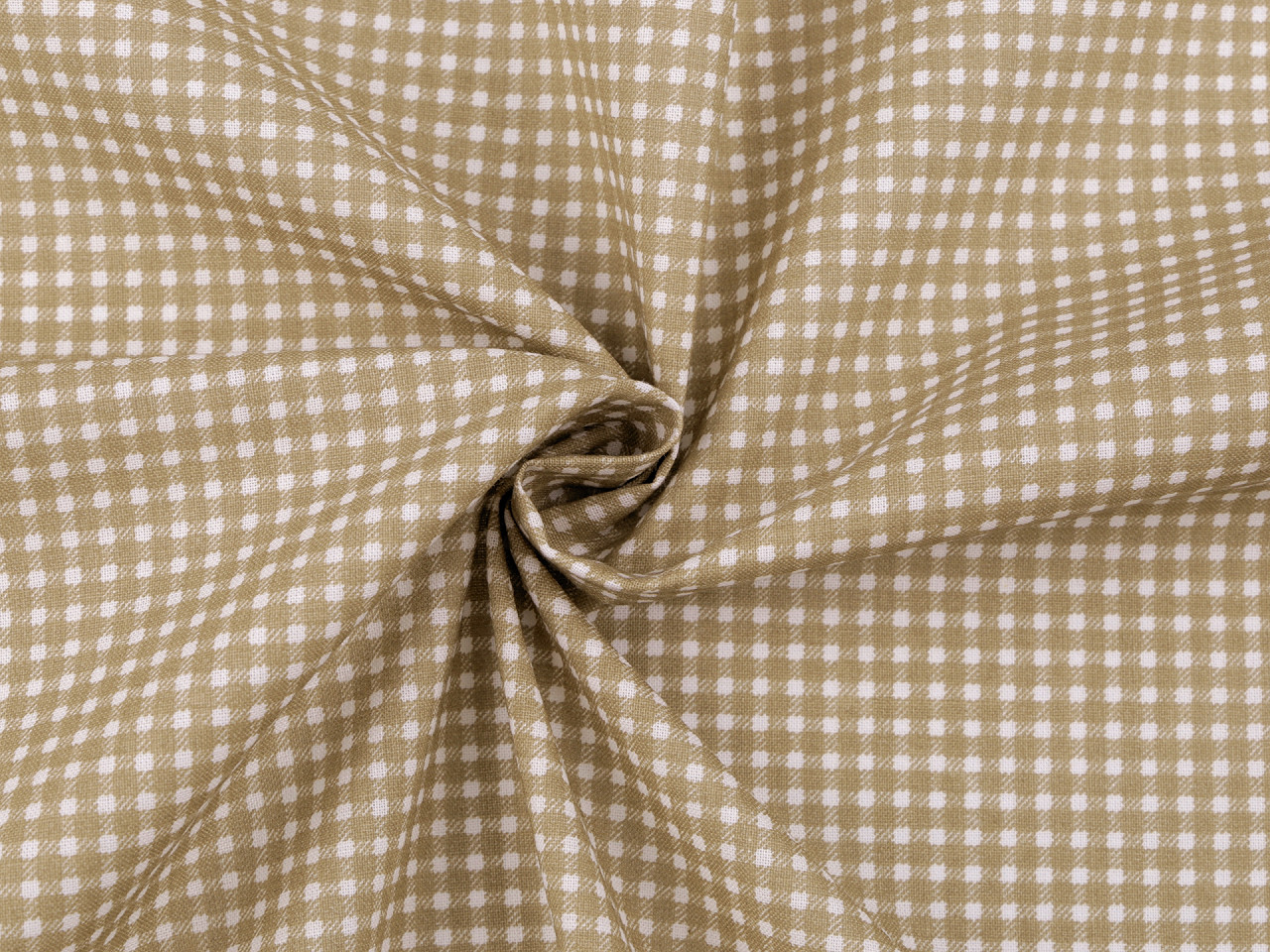 Bavlněná látka / plátno mini káro, střední, 3 (42) šedá