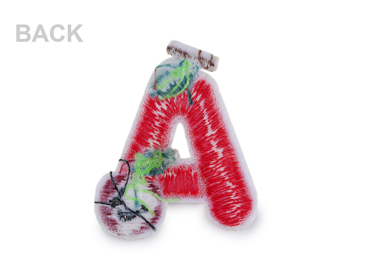 Nažehlovačka písmena, malé, A červená