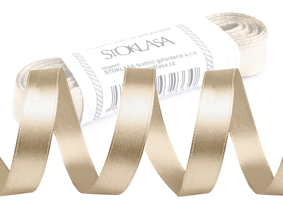 Atlasová stuha zväzky po 5 m šírka 12 mm