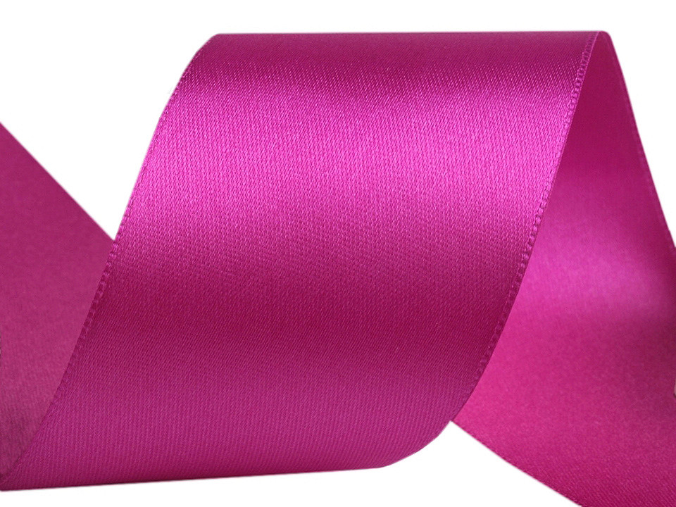 Atlasová stuha oboulící svazky po 5 m šíře 50 mm, střední, 311 zelená